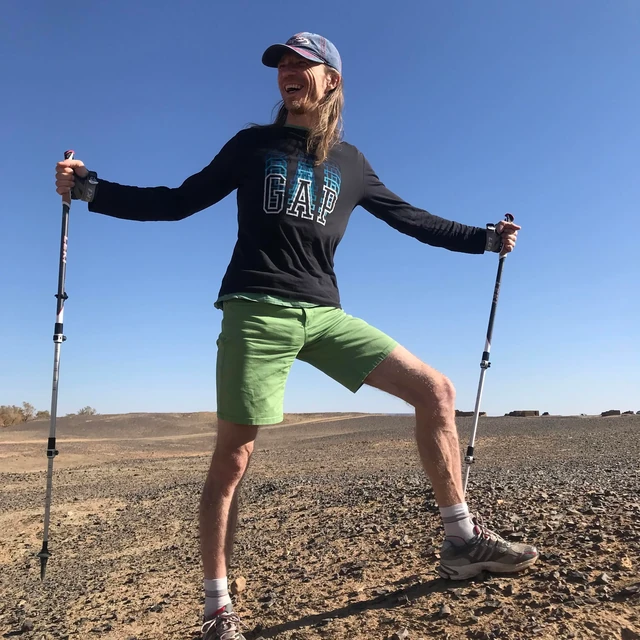Nordic walking przez Saharę